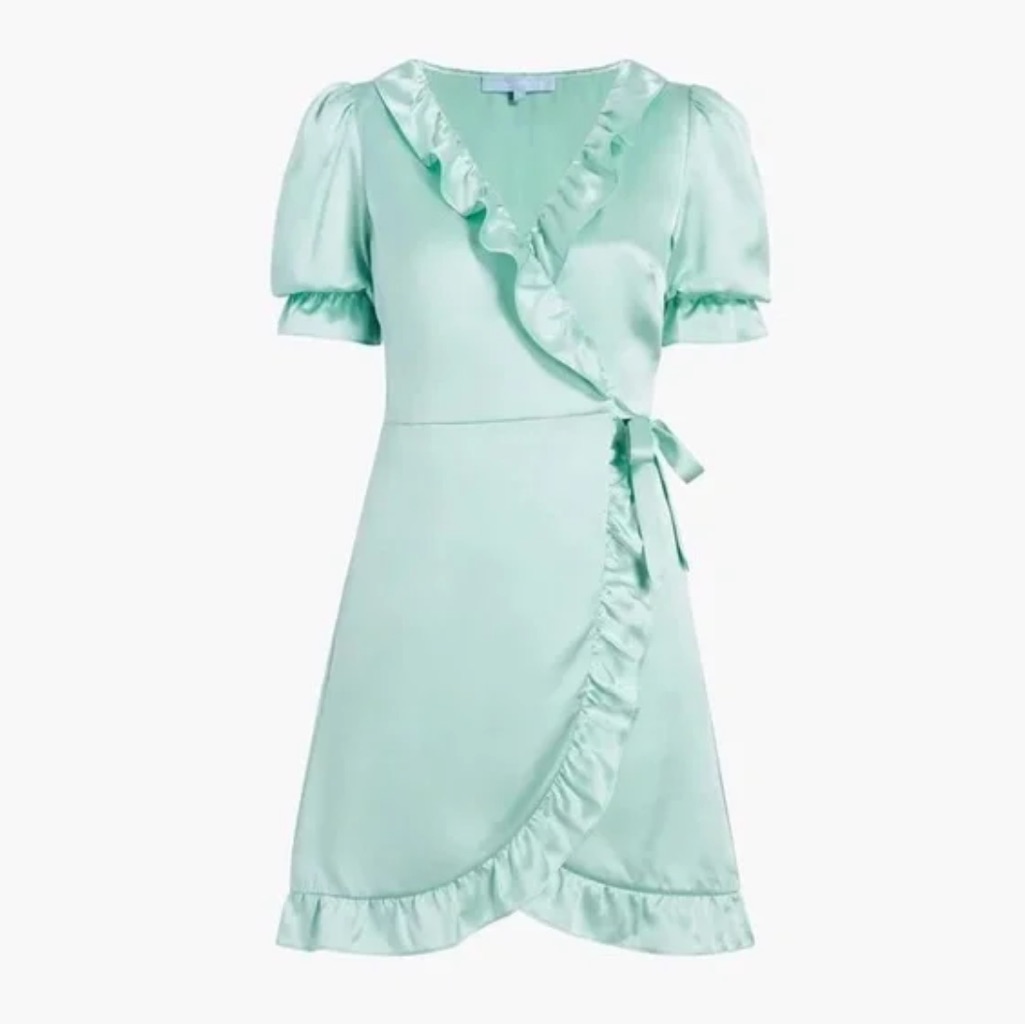 Nwt Hill House Nima Silk Dress In Mint Size Large